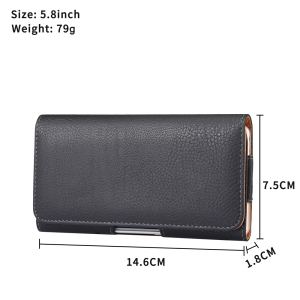 5.8英寸手机荔枝纹腰包套