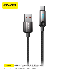 Awei CL-175T USB转Type-C快充数据线(4